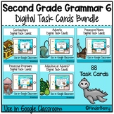 Second Grade Grammar 6 Digital Task Cards Bundle | Google 