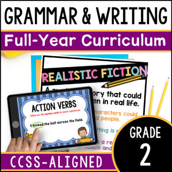 Preview of 2nd Grade Grammar & Writing Workshop Curriculum - Yearlong Writing Bundle