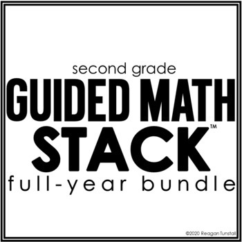 Preview of Second Grade Guided Math STACK bundle