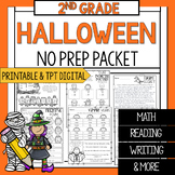 Second Grade Halloween Math and Reading Worksheets | Hallo