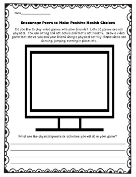 Second Grade Health NEW 2021 STANDARD 8 - Advocacy by K-5 Treasures
