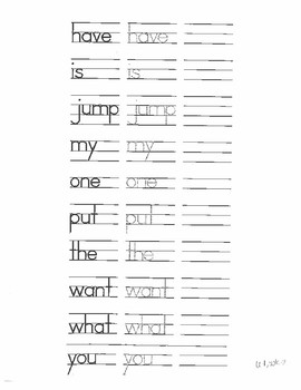 handwriting practice for 2nd grade