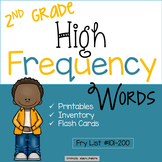 Second Grade High Frequency Words
