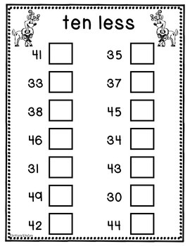 Second Grade Holiday Math Packet {NO PREP!} by 123 | TPT