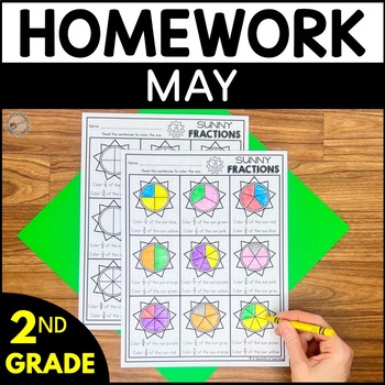 Preview of Second Grade Homework - May | Distance Learning