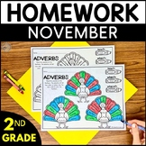 Second Grade Homework - November