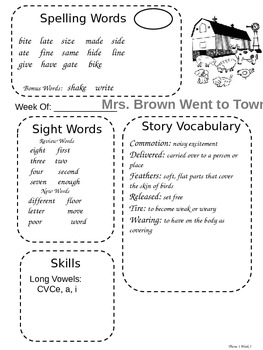 Preview of Second Grade Houghton Mifflin Theme Newsletters