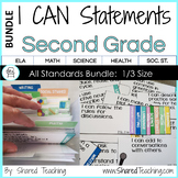 Second Grade I Can Statements All Subjects CCSS NVACS CDC NGSS