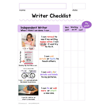 writing checklist 2nd grade