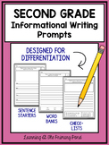 Second Grade Informational Writing Prompts For Differentiation