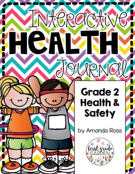 Preview of Second Grade Interactive Health Journal {Editable}