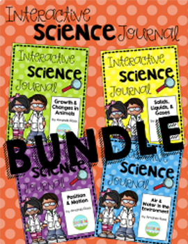 Preview of Second Grade Interactive Journal Total Bundle {Science, SS, and Health}
