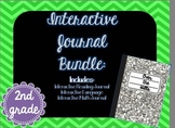 Second Grade Interactive Journals Bundle {Math, Language, 