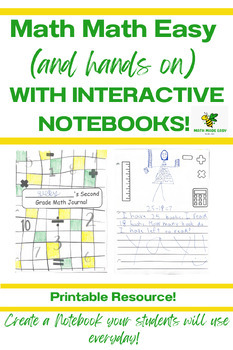 Preview of Second Grade Interactive Math Notebook/Journal