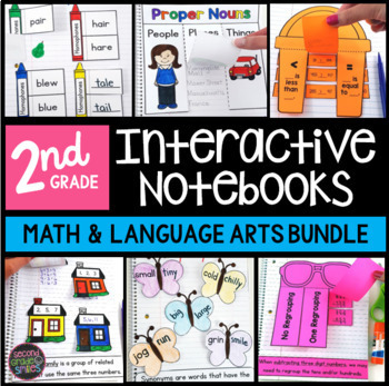 Preview of Second Grade Interactive Notebook - 2nd Grade Interactive Notebook - Bundle