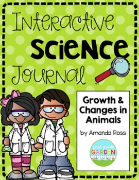 Preview of Second Grade Interactive Science Journal: Growth & Changes in Animals {Editable}