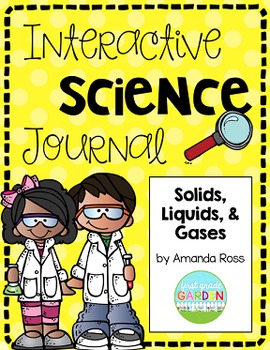 Preview of Second Grade Interactive Science Journal: Solids, Liquids, and Gases {Editable}