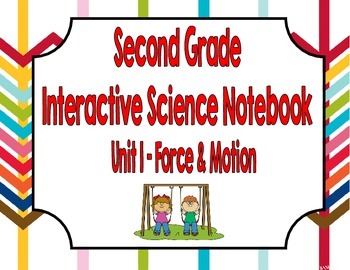Preview of Second Grade Science Interactive Notebook Unit 1 Force and Motion