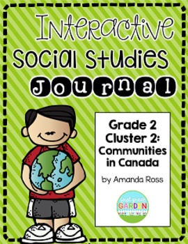 Preview of Second Grade Interactive Social Studies Journal - Cluster 2 {Editable}