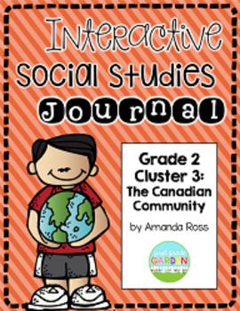 Preview of Second Grade Interactive Social Studies Journal - Cluster 3 {Editable}