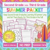 Second Grade Into Third Grade Summer Packet (Common Core Aligned)