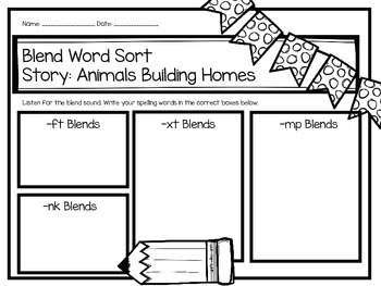 Second Grade Journey's Spelling Centers and Activities - Animals Building  Homes