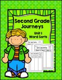 Second Grade Journeys Unit 1 Differentiated Word Sort Activities
