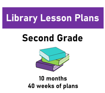 Preview of Second Grade Library Lesson Plans - Full Year