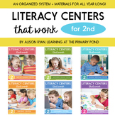 Literacy Centers for 2nd Grade | Complete Bundle for the Year