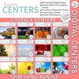 Second Grade Literacy Centers | Includes Holidays | Digita