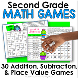 Addition Subtraction Place Value Math Center Games - 2nd G