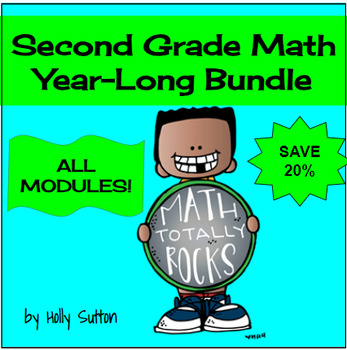 Preview of Second Grade Math Bundle ALL MODULES! (Compatible w/ Eureka Math Second/2nd Gr.)