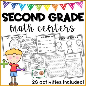 Second Grade Math Centers by 123 | Teachers Pay Teachers