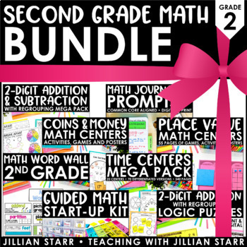 Preview of Second Grade Math Centers Bundle
