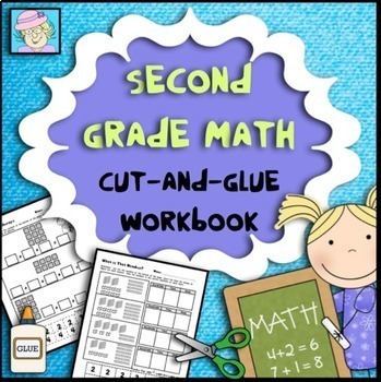 Preview of 2nd Grade Math Review Worksheets Addition Subtraction Place Value + Boom Cards