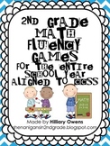 Second Grade Math Fluency Games *For the WHOLE Year*