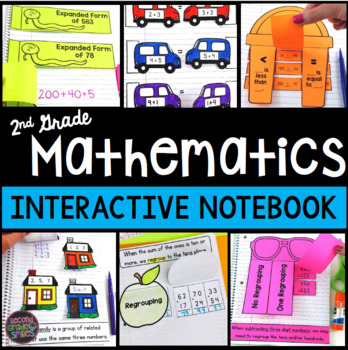 Preview of Second Grade Math Interactive Notebook - 2nd Grade Math Interactive Notebook