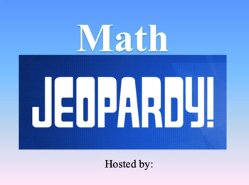 Preview of Second Grade Math Jeopardy Game-2.NBT.1 and 2.NBT.3