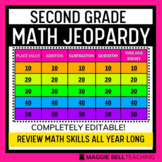 Second Grade Math Jeopardy Virtual Review Whole Class Game