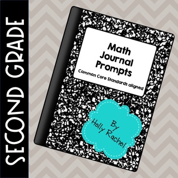 Preview of Second Grade Math Journal Prompts and Activities