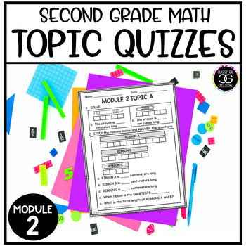 Preview of Grade 2 Math Addition and Subtraction of Length Units Topic Quizzes Module 2