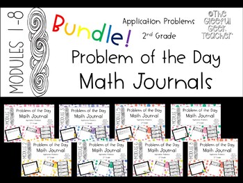 Preview of Second Grade Math Application Problems BUNDLE + DIGITAL VERSION