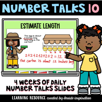 Preview of Second Grade Math Number Talks Daily Routine Unit 10 Measuring Length