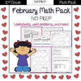 Second Grade Math Pack {February} NO PREP