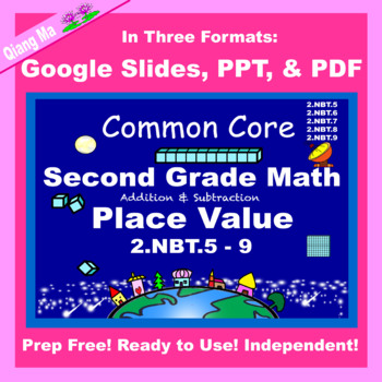 Preview of 2nd Grade Math Place Value 2.NBT.5-9 in Google Slides PDF PPT