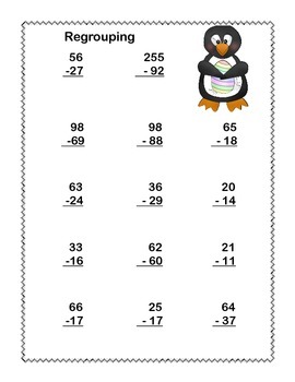 second grade math review addition and subtraction with and without