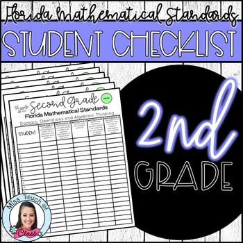 Second Grade Math Standards Checklist by Miss Touch Of Class | TpT