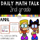 Second Grade Math Talks - April - Digital and Printable