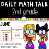 Second Grade Math Talks - June - Digital and Printable