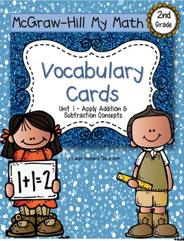 Preview of Second-Grade Math Vocabulary - BUNDLE {My Math Series - ALL Units}{CCSS aligned}